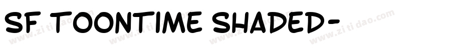 SF Toontime Shaded字体转换